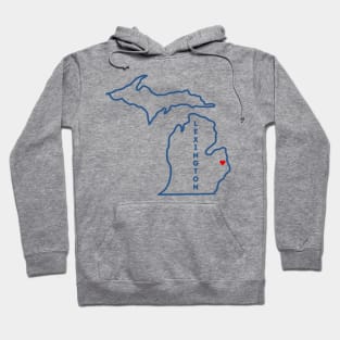 Lexington MI Love (Navy) Hoodie